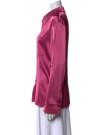 Nanushka Long Sleeve Button-Up Top