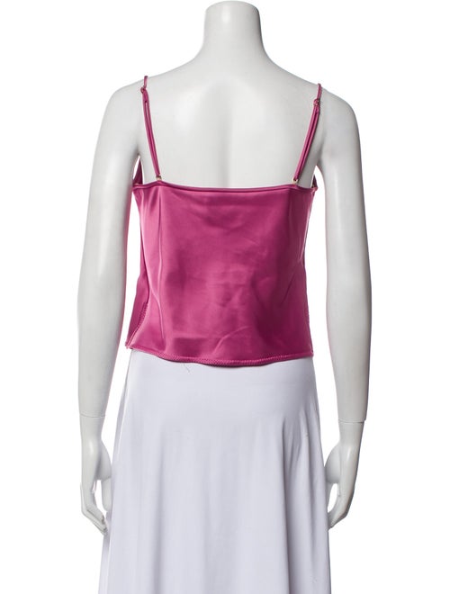 Nanushka Square Neckline Sleeveless Crop Top