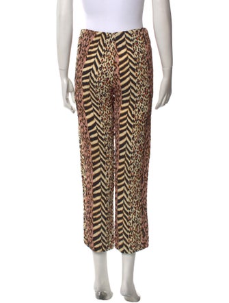 Nanushka Animal Print Straight Leg Pants