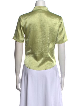 Nanushka Short Sleeve Button-Up Top