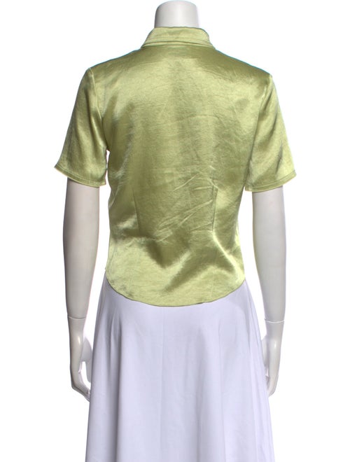 Nanushka Short Sleeve Button-Up Top