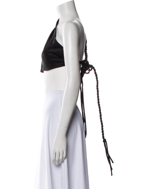 Nanushka One-Shoulder Short Sleeve Crop Top