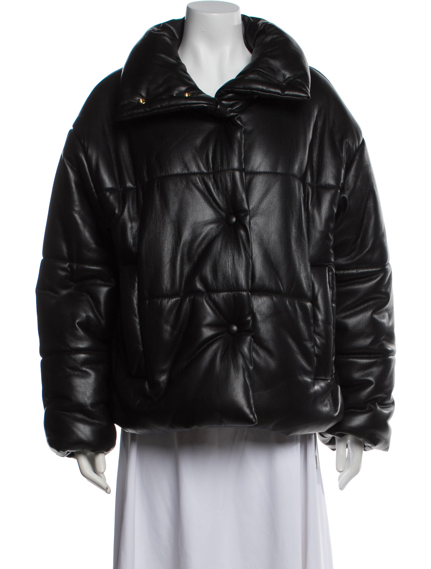 Nanushka Faux Leather Coat