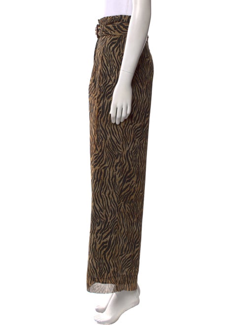 Nanushka Animal Print Wide Leg Pants