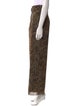 Nanushka Animal Print Wide Leg Pants