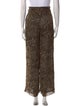 Nanushka Animal Print Wide Leg Pants