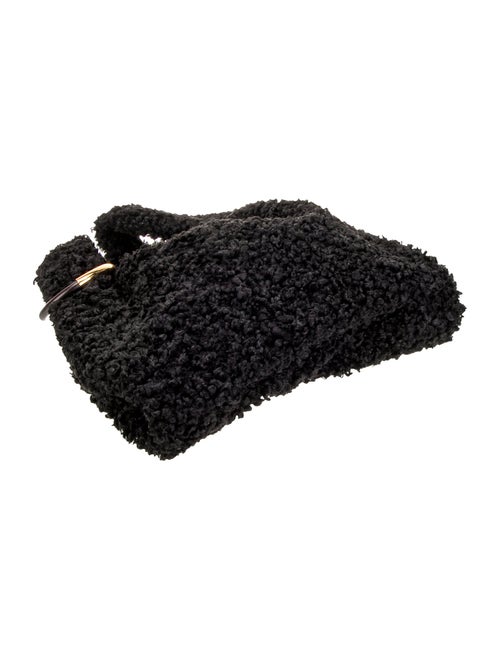 Nanushka Faux Fur Top Handle Bag