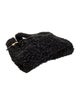 Nanushka Faux Fur Top Handle Bag