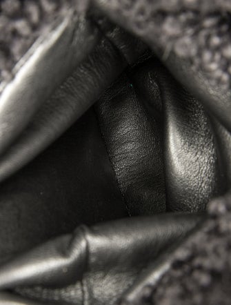 Nanushka Faux Fur Top Handle Bag