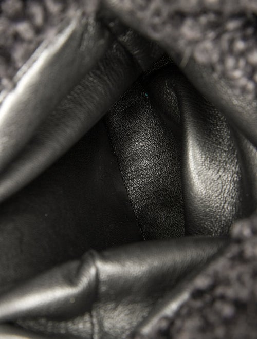 Nanushka Faux Fur Top Handle Bag