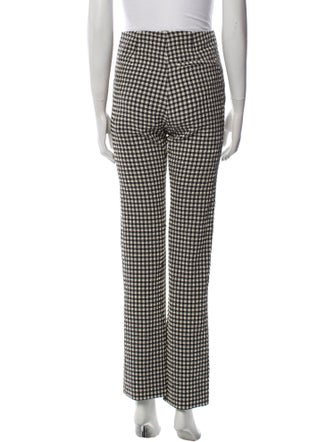 Nanushka Plaid Print Wide Leg Pants