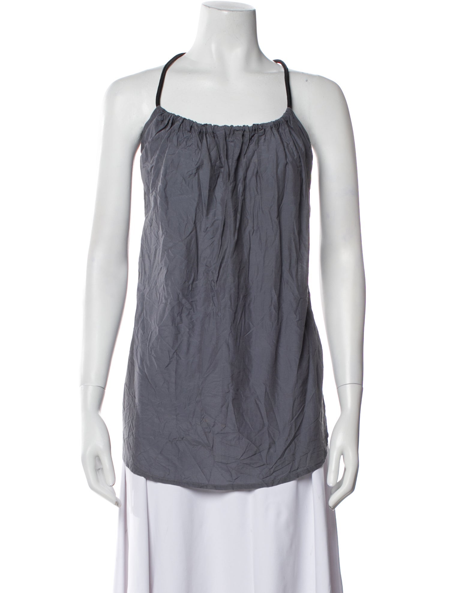 Nanushka Silk Square Neckline Top