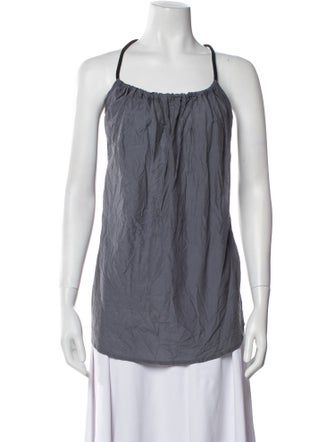 Nanushka Silk Square Neckline Top