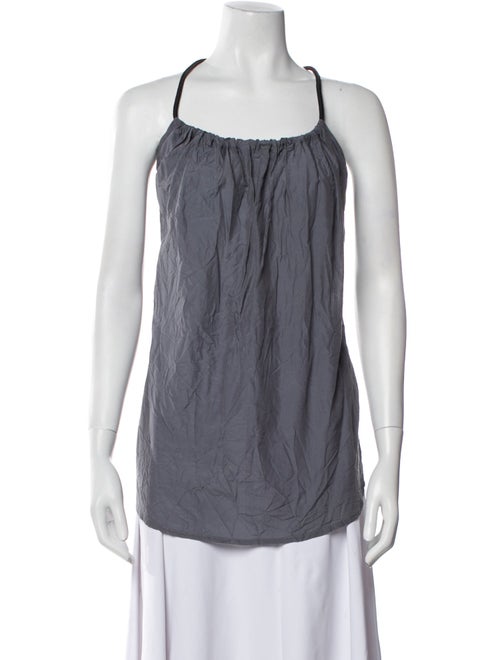 Nanushka Silk Square Neckline Top