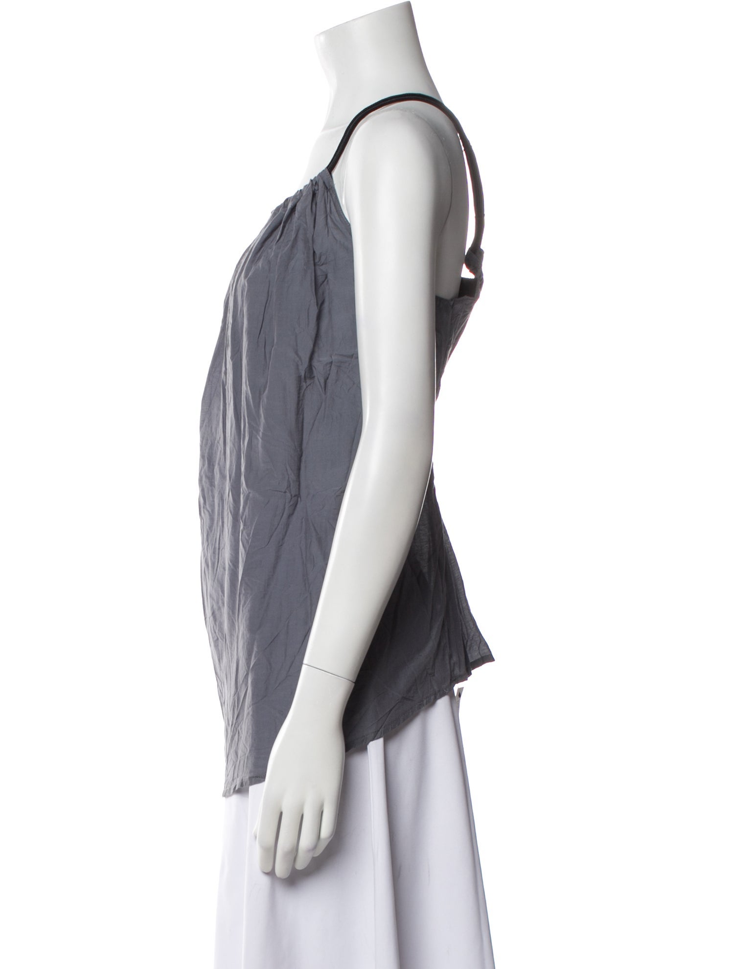 Nanushka Silk Square Neckline Top