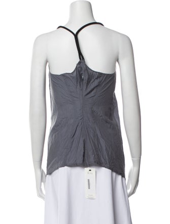 Nanushka Silk Square Neckline Top