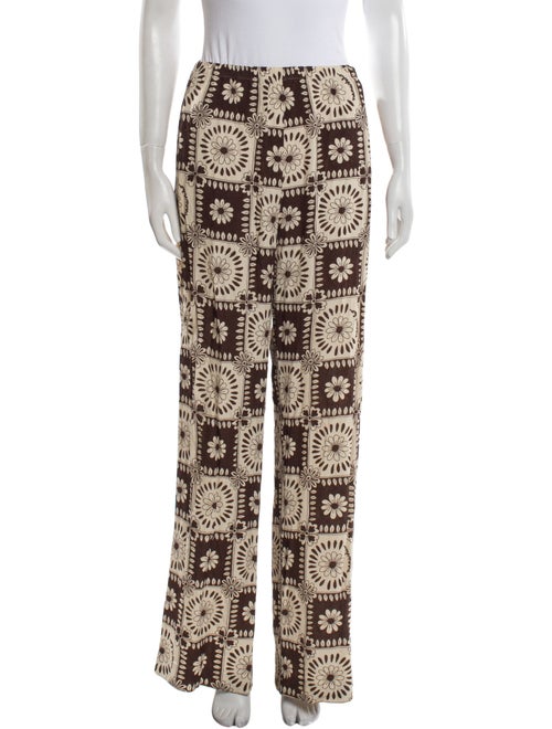 Nanushka Floral Print Wide Leg Pants