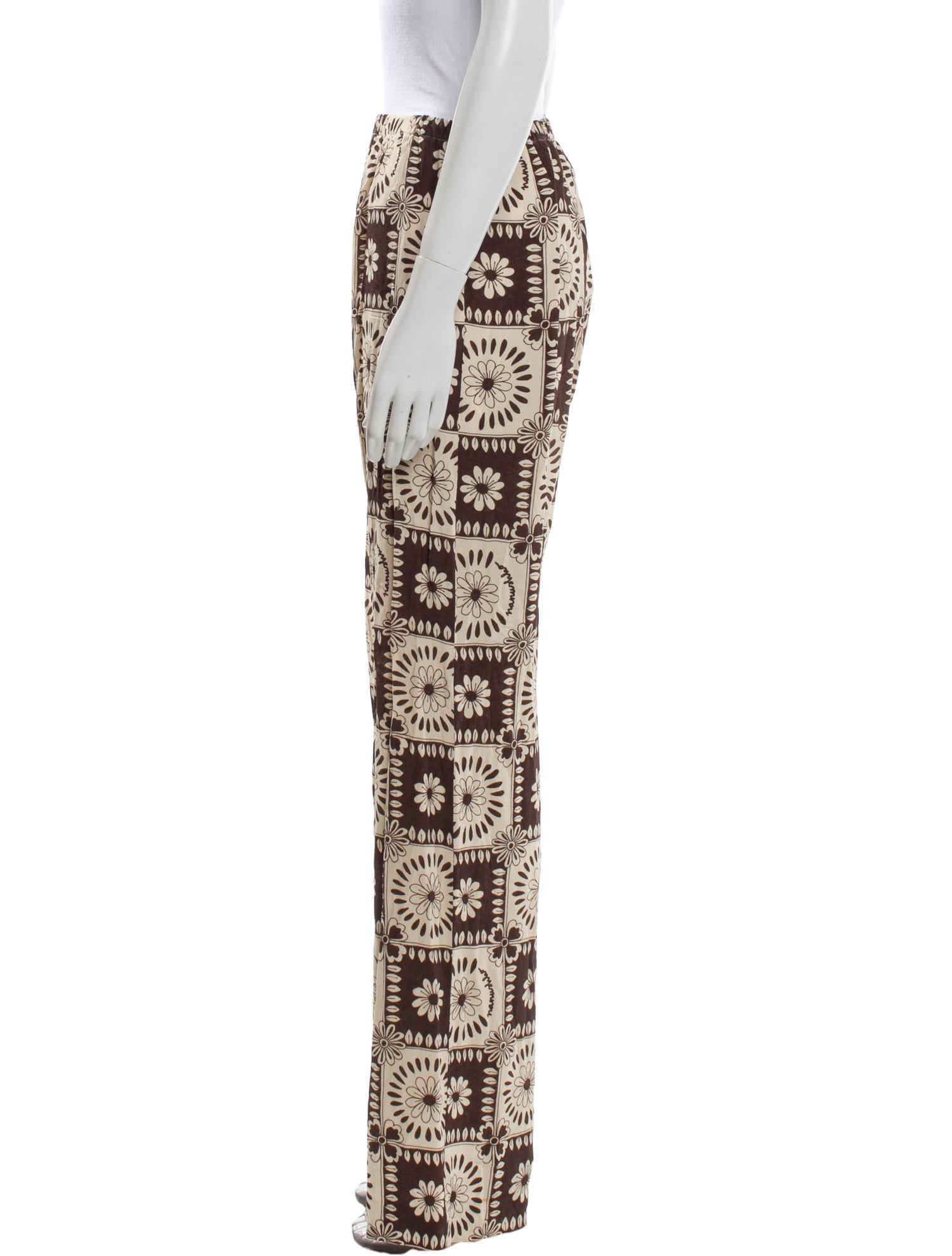 Nanushka Floral Print Wide Leg Pants