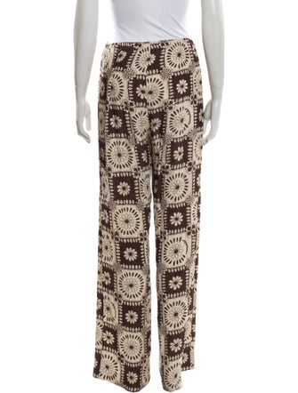 Nanushka Floral Print Wide Leg Pants