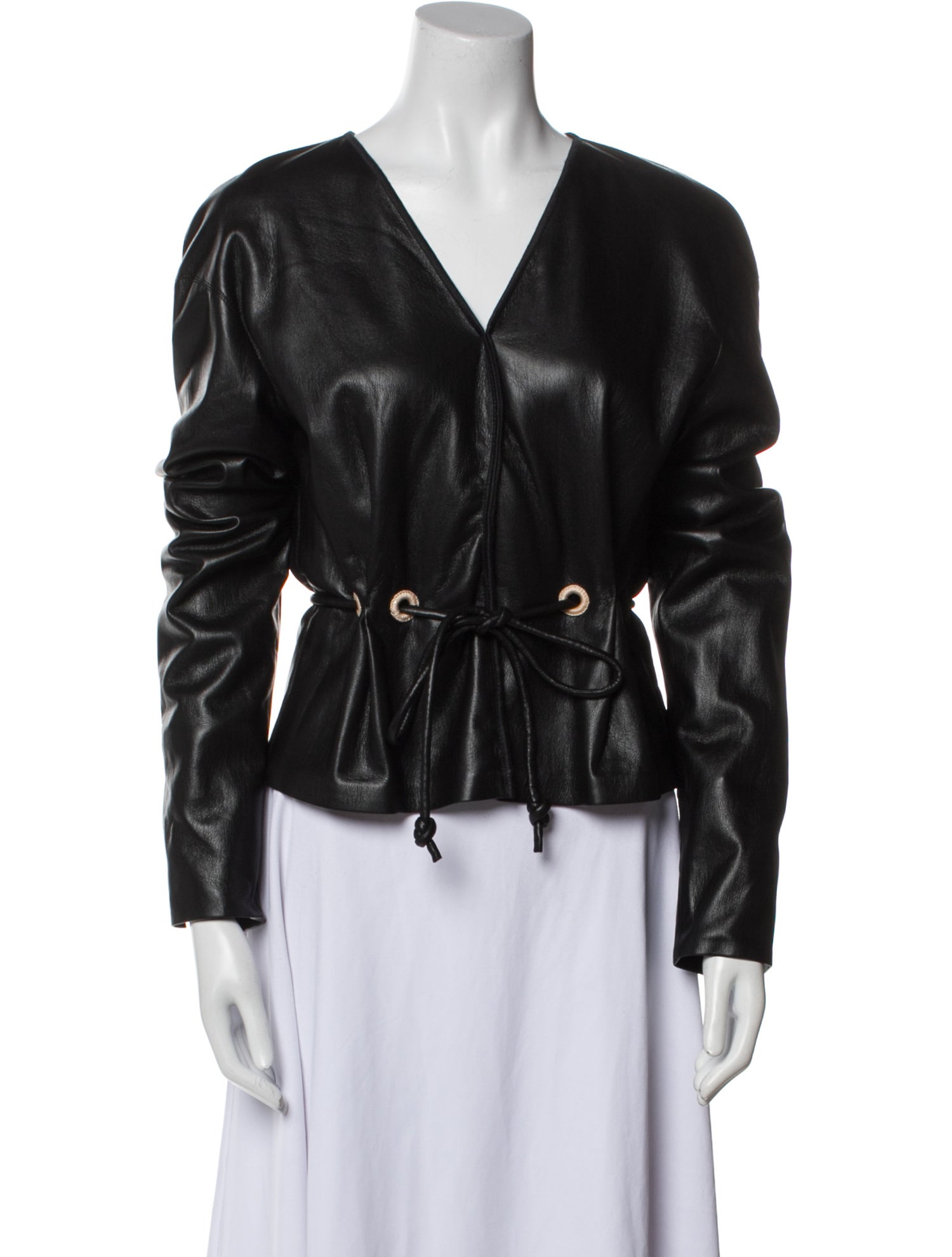 Nanushka V-Neck Long Sleeve Blouse