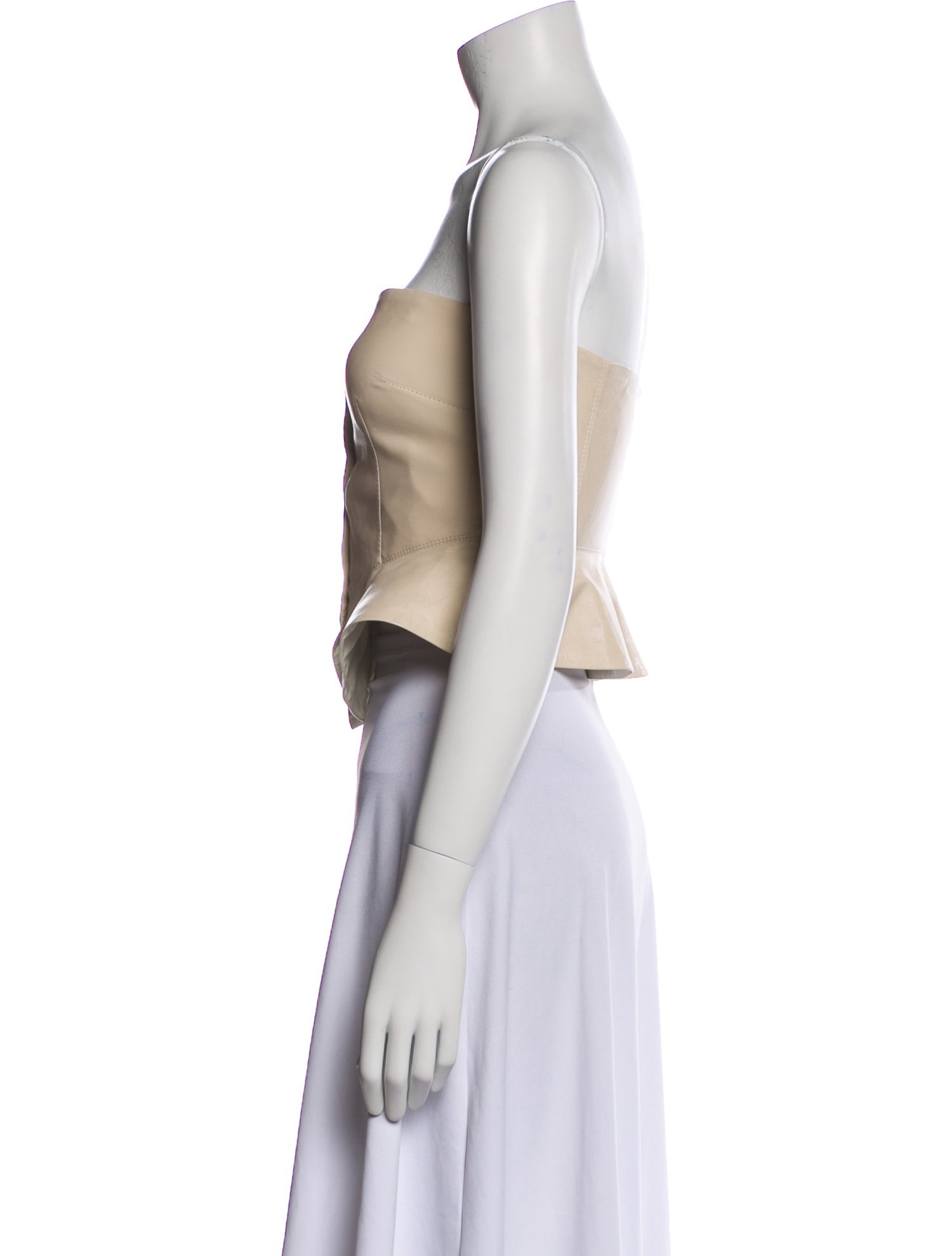 Nanushka Strapless Crop Top