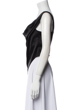 Nanushka Cowl Neck Sleeveless Crop Top