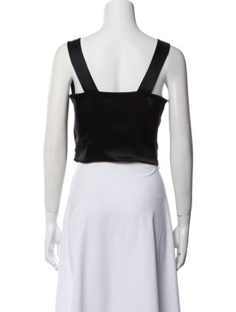 Nanushka Cowl Neck Sleeveless Crop Top