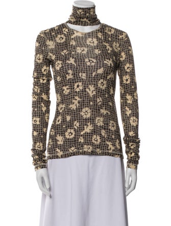 Nanushka Printed Turtleneck Top