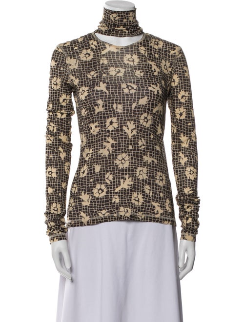 Nanushka Printed Turtleneck Top