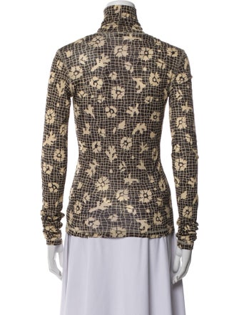 Nanushka Printed Turtleneck Top