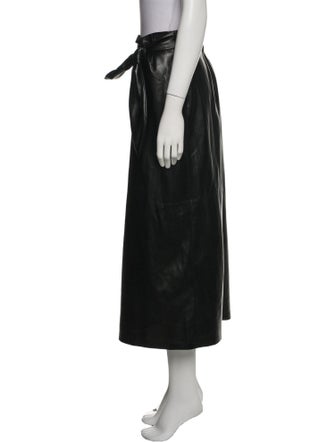 Nanushka Faux Leather Midi Length Skirt