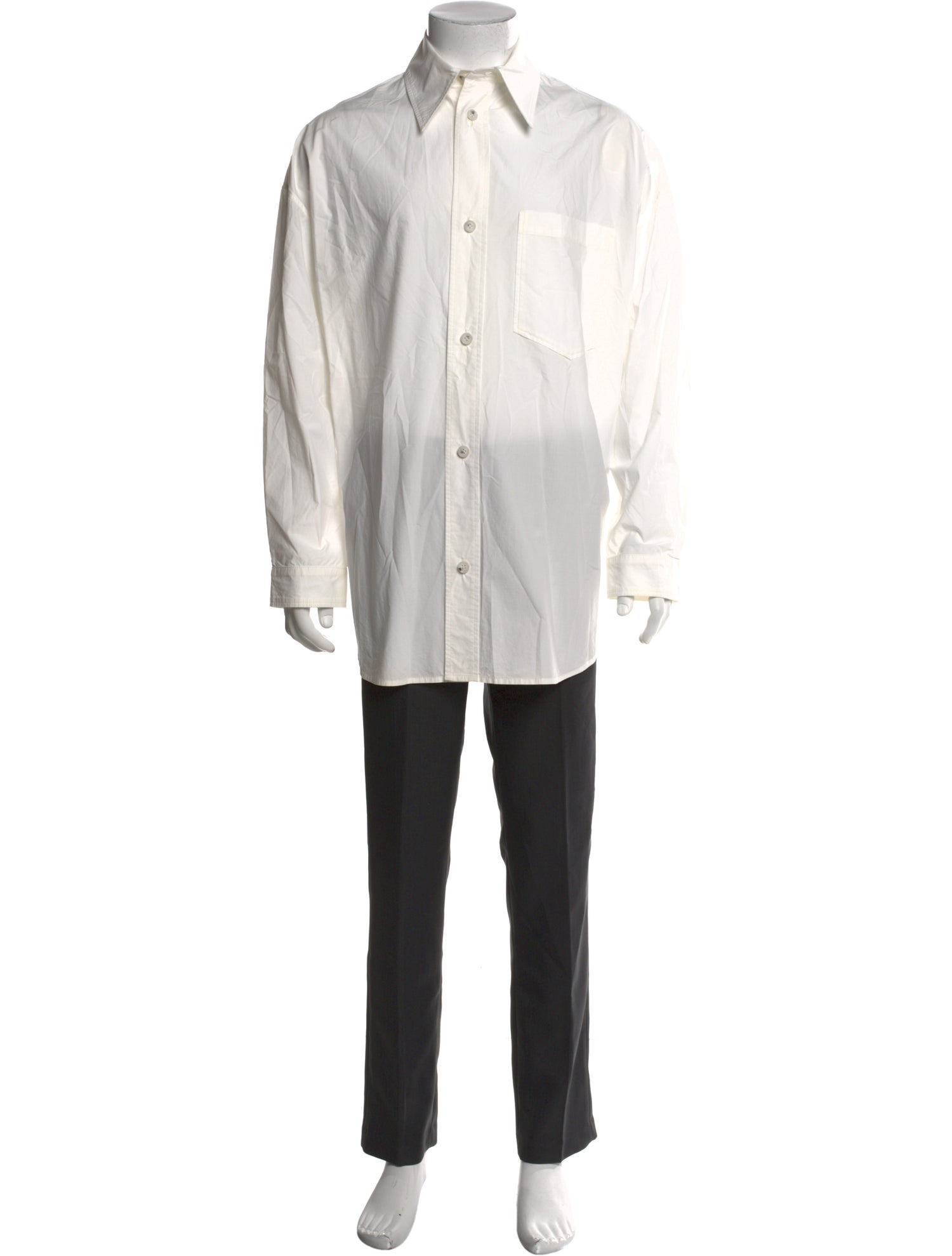 Nanushka Long Sleeve Tuxedo Shirt