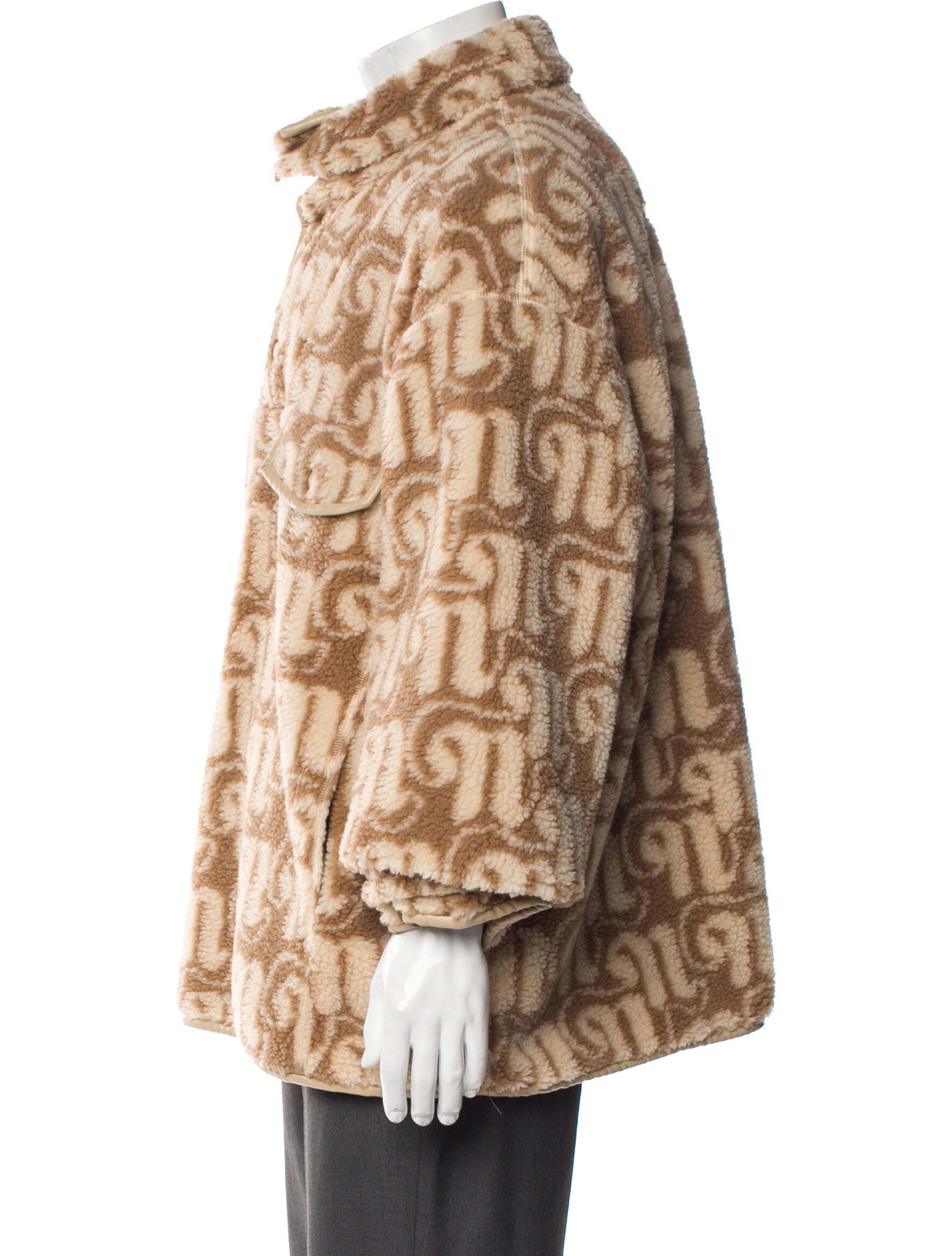 Nanushka Plaid Print Parka