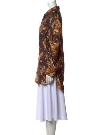 Nanushka Silk Floral Print Tunic