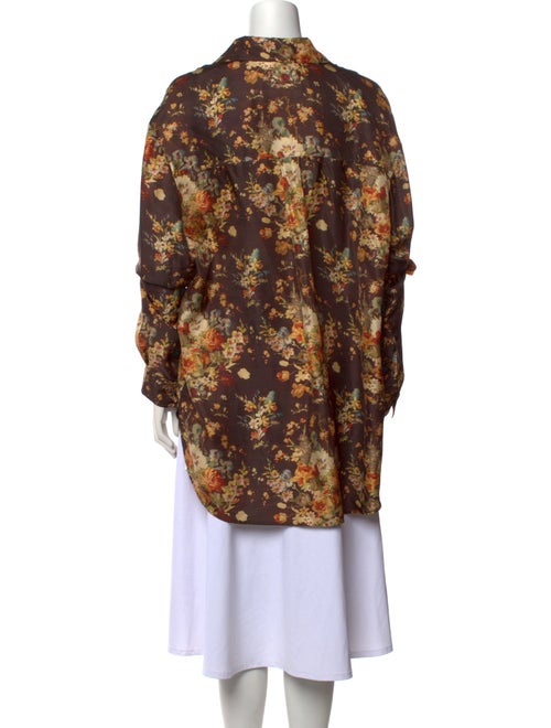 Nanushka Silk Floral Print Tunic