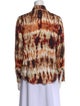 Nanushka Printed Long Sleeve Button-Up Top