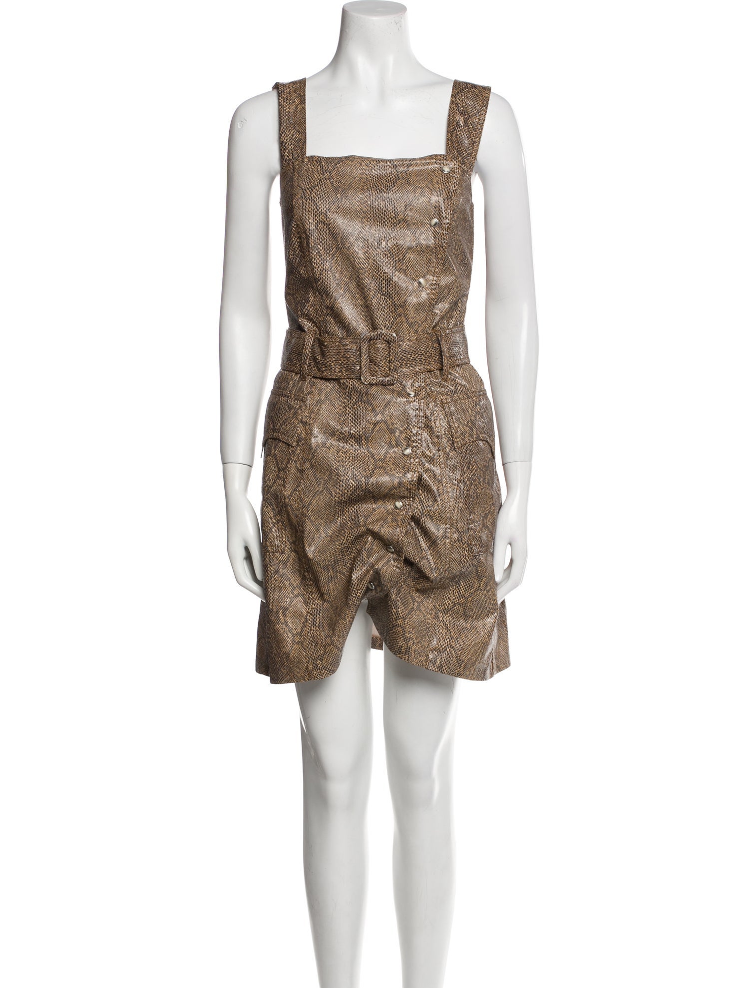 Nanushka Animal Print Mini Dress