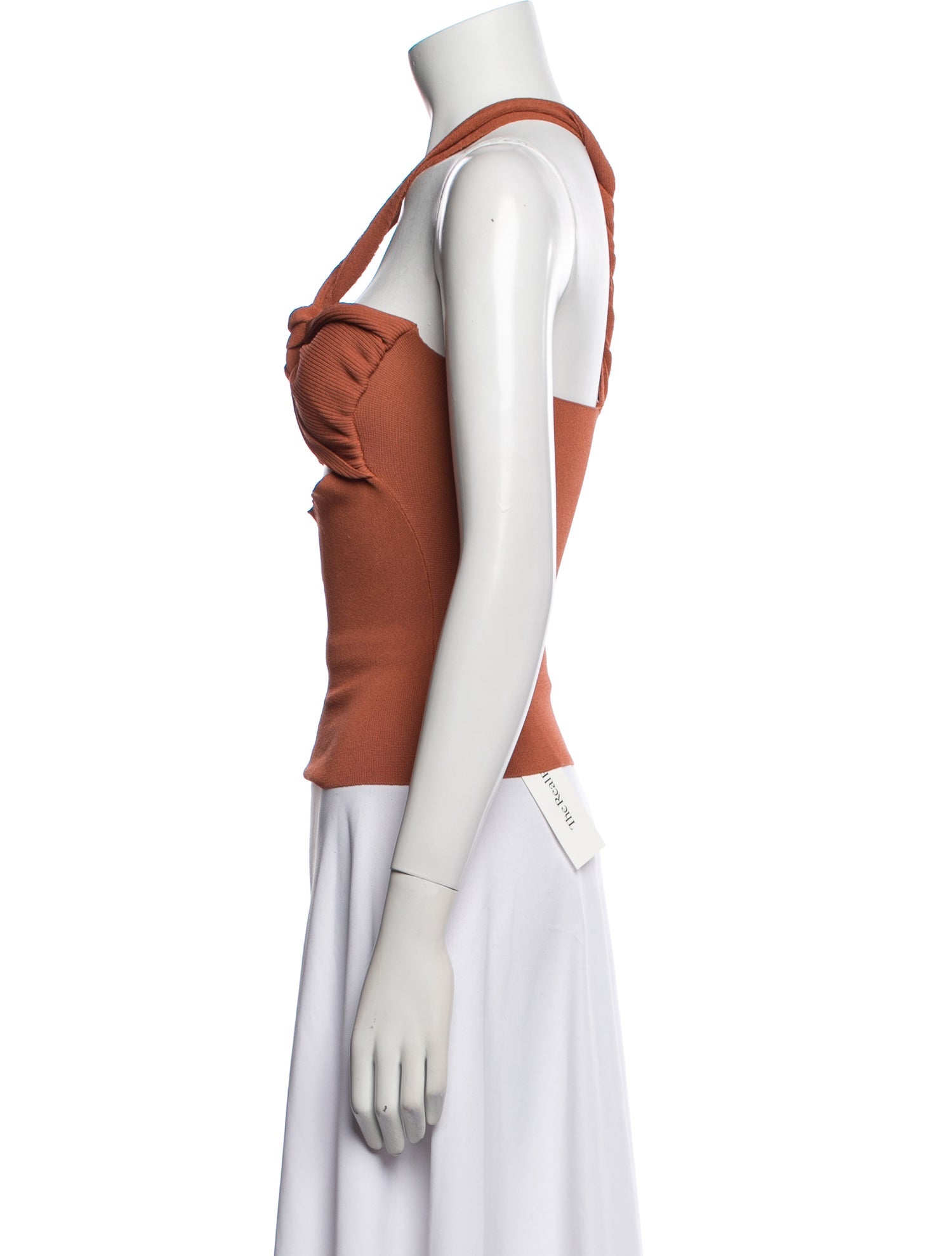 Nanushka Halterneck Sleeveless Crop Top