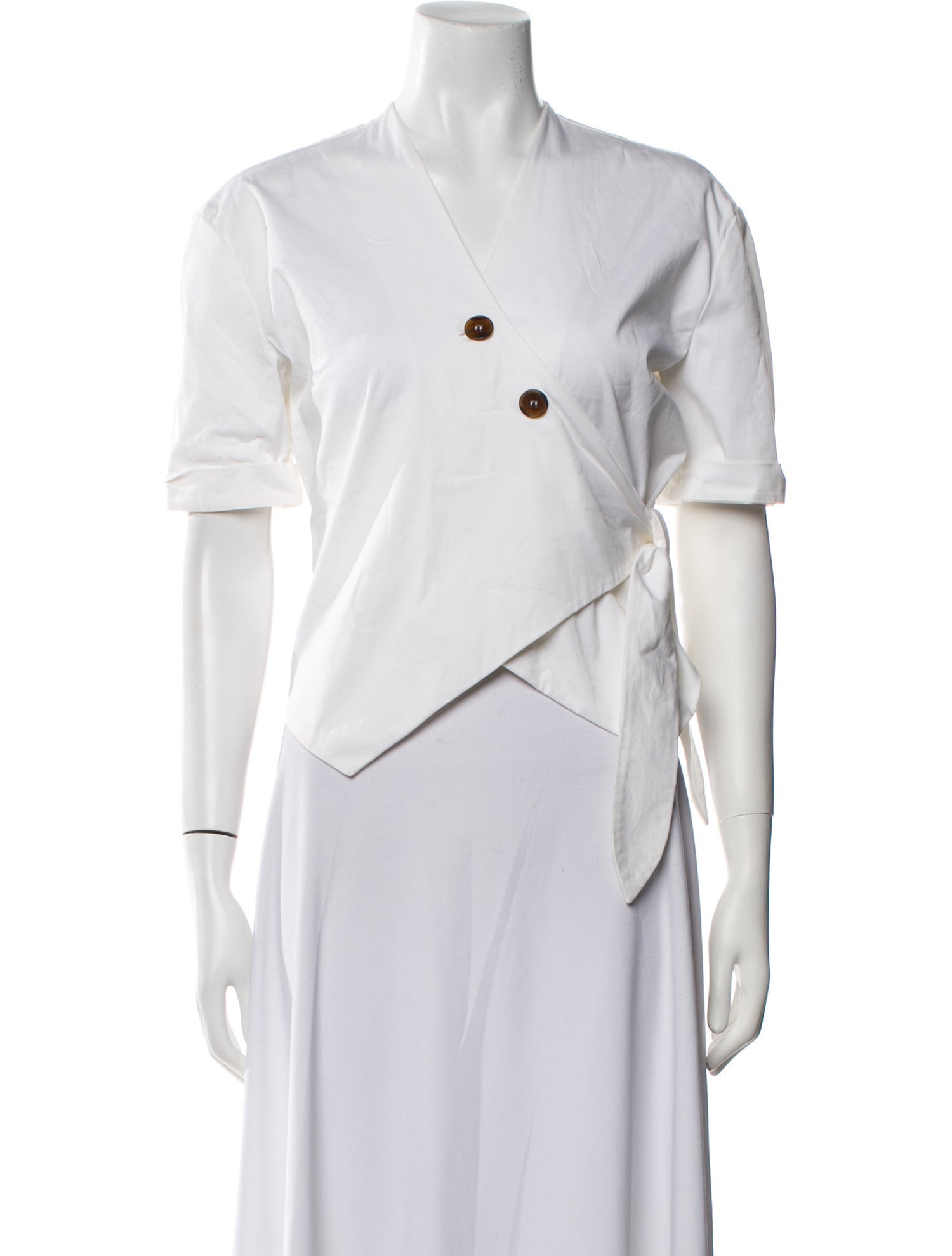 Nanushka V-Neck Short Sleeve Polo