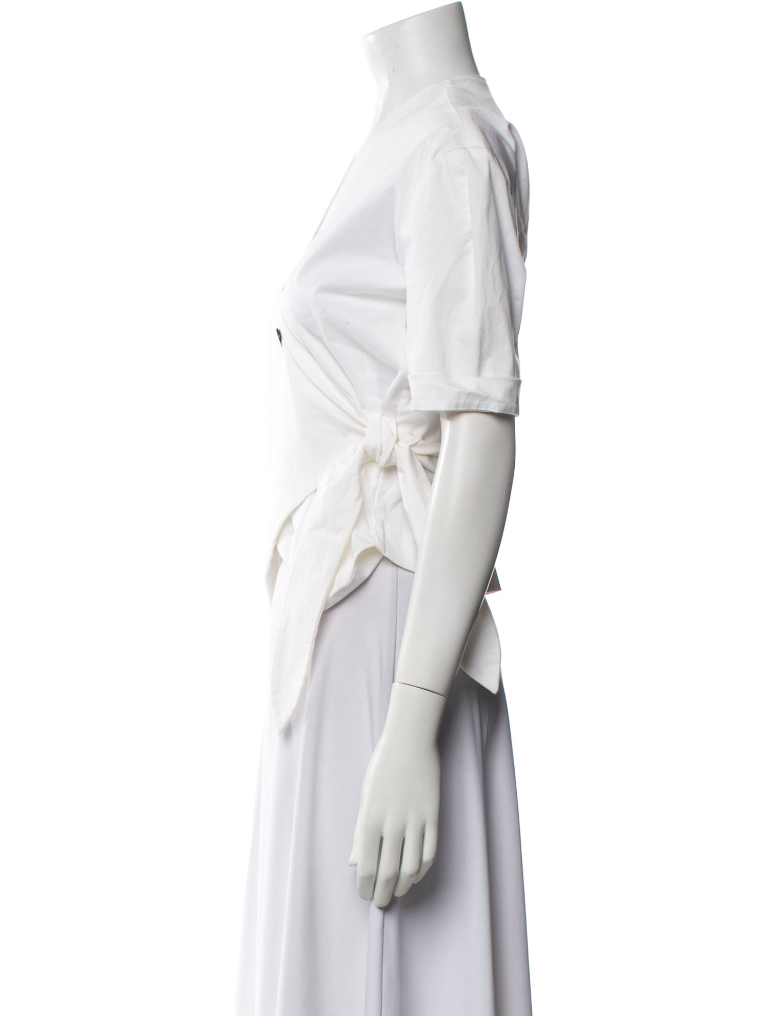 Nanushka V-Neck Short Sleeve Polo