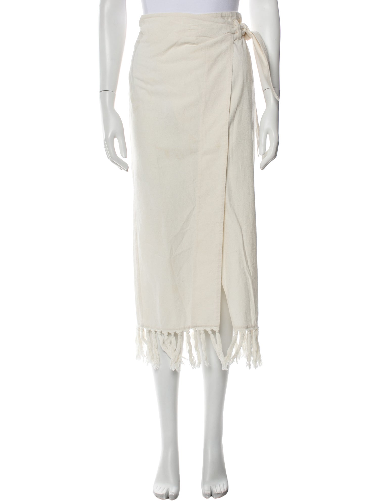 Nanushka Tassel Accents Midi Length Skirt