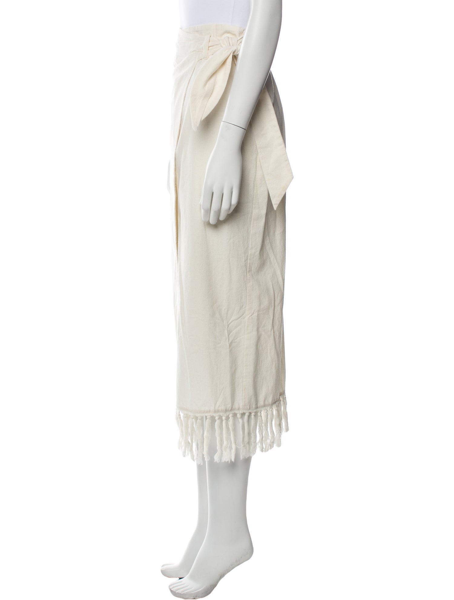 Nanushka Tassel Accents Midi Length Skirt