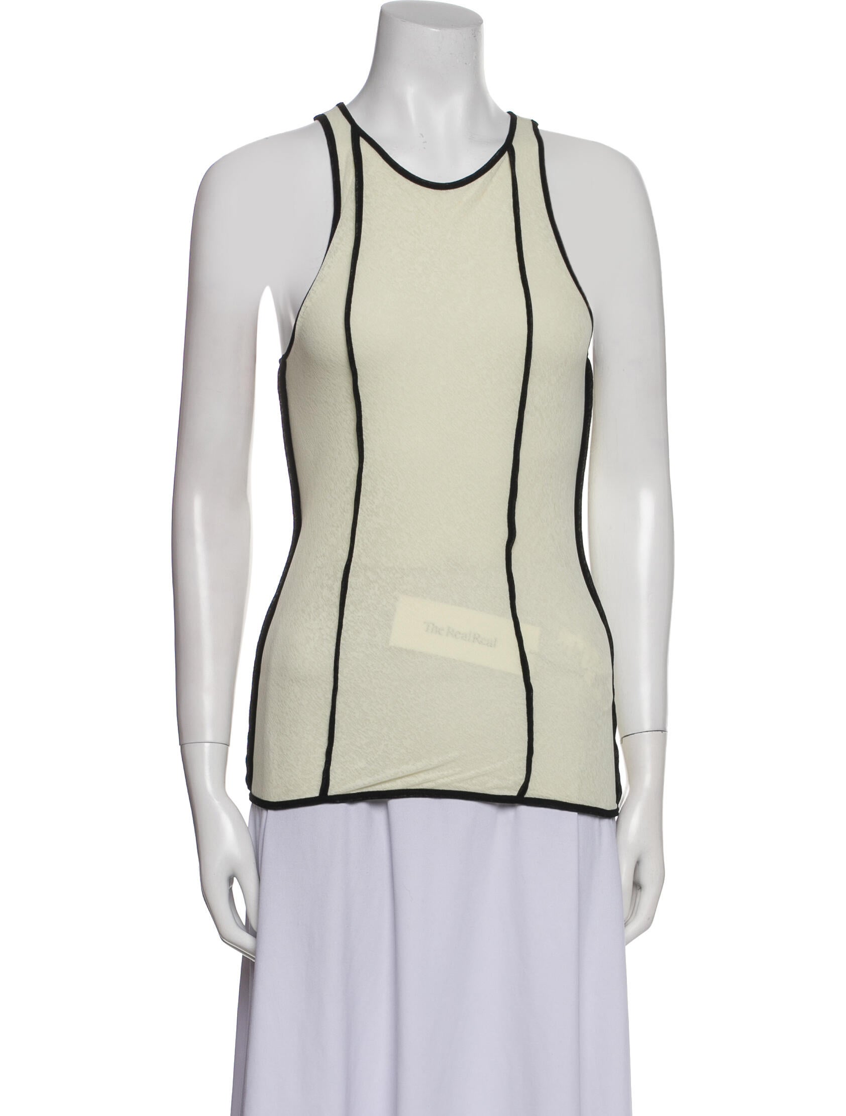 Nanushka Striped Scoop Neck Top