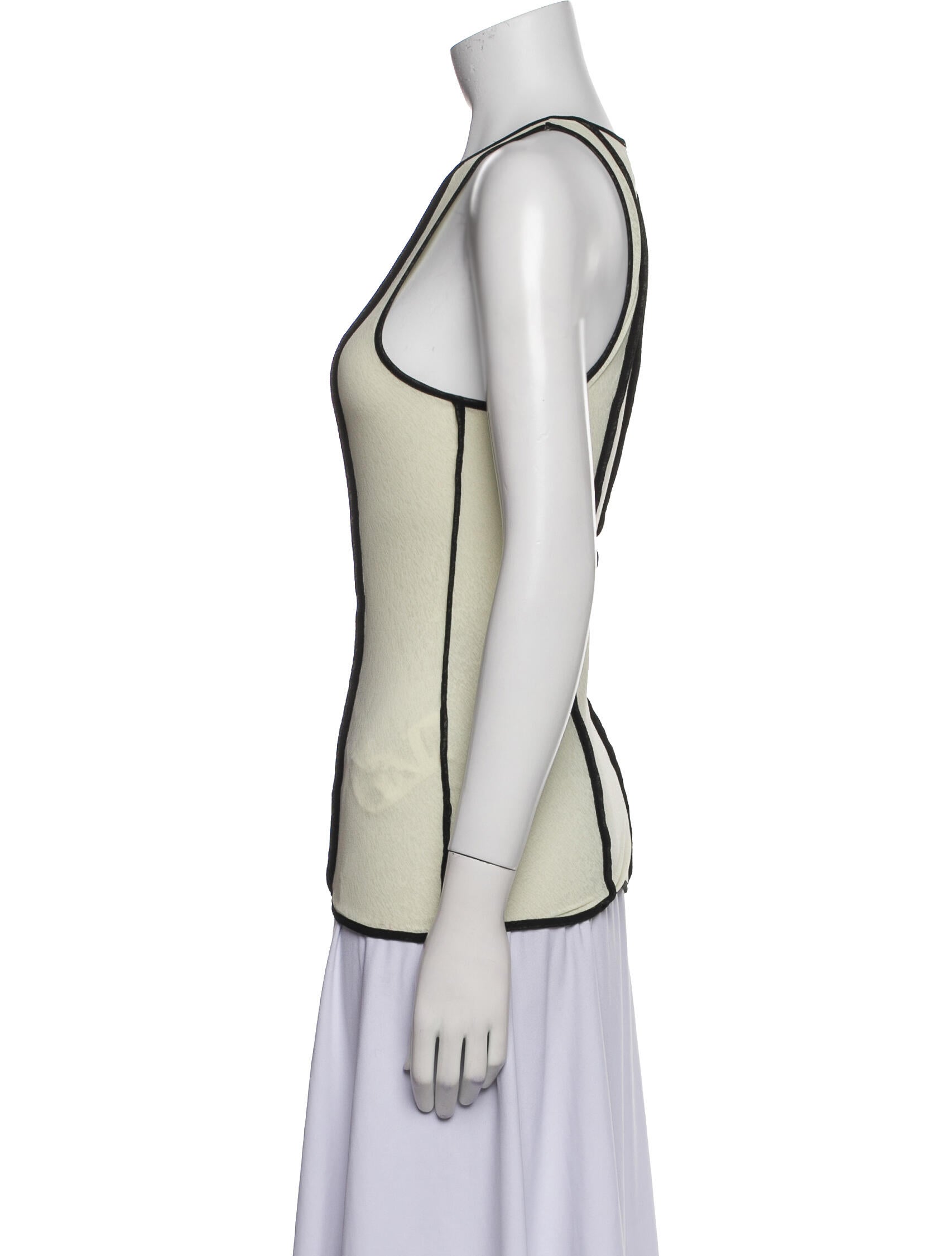 Nanushka Striped Scoop Neck Top