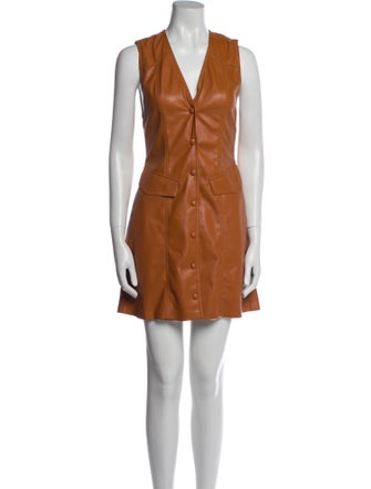 Nanushka V-Neck Mini Dress