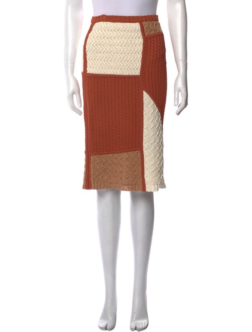 Nanushka Colorblock Pattern Knee-Length Skirt