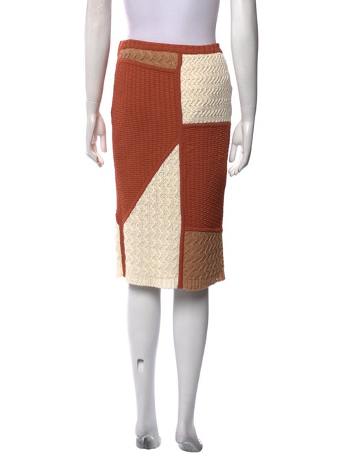 Nanushka Colorblock Pattern Knee-Length Skirt