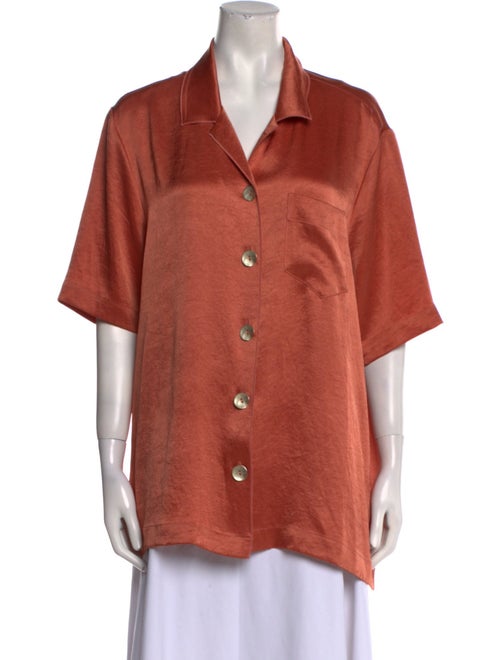 Nanushka Short Sleeve Button-Up Top