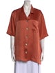 Nanushka Short Sleeve Button-Up Top