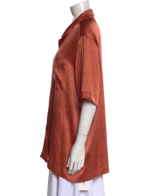 Nanushka Short Sleeve Button-Up Top